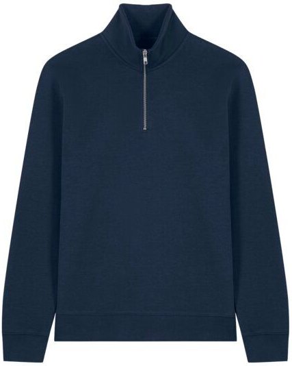 YTWOO Basic Unisex Quater-Zip-Sweatshirt Nachhaltig