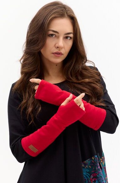 Handstulpen Puffy – Armstulpen aus Bio-Baumwolle – warm & bequem – glatt oder mit KOKOworld-Print – fair & nachhaltig pr...