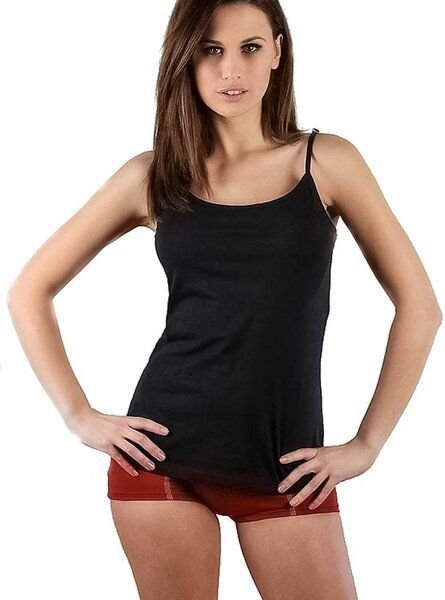 Leela Cotton Damen Spaghetti Top 7 Farben Bio-Baumwolle Unterhemd Spaghettiträger