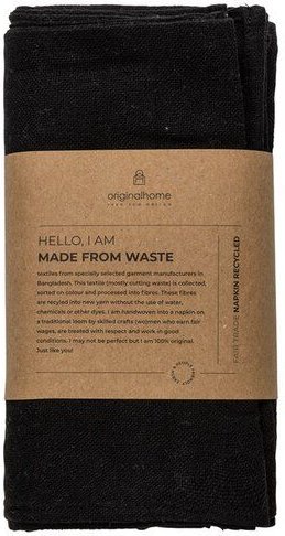 Originalhome Serviette aus recycelte Baumwolle,