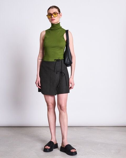 JAN N JUNE High Neck Rib Top HAV GOTS