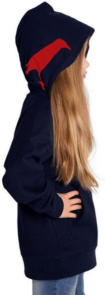 HANDGEDRUCKT "Der Rabenflüsterer" Kinder-Hoody