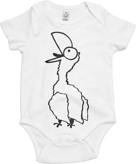 HANDGEDRUCKT "Schreihals" Baby Body