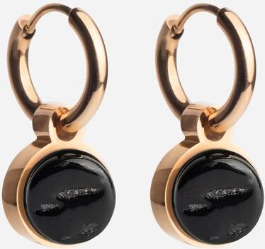 ALEXASCHA Roségold Creolen mit Anhänger | Mix & Match