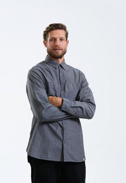 GARY MASH Herrenhemd Chambray aus Biobaumwolle