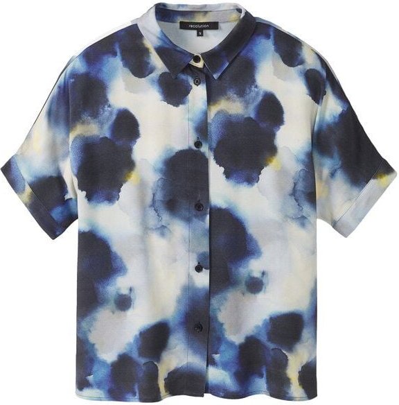 recolution Kurzarm-Bluse LOTUS WATERDROP