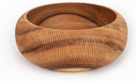 El Puente Schale aus Regenbaumholz, handverziert