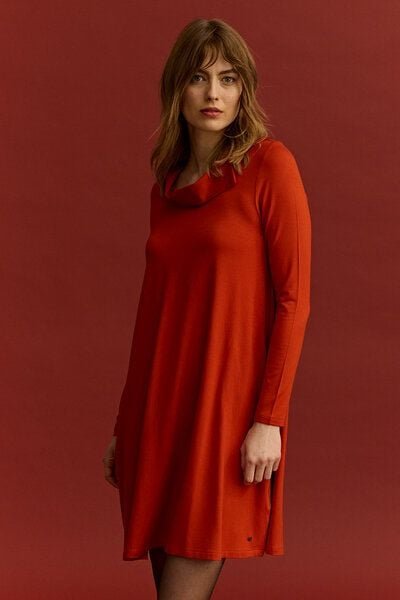 TRANQUILLO Lockeres EcoVero-Kleid (W25E150)