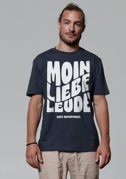 Thumbnail - watapparel T-Shirt Unisex Moin liebe Leude