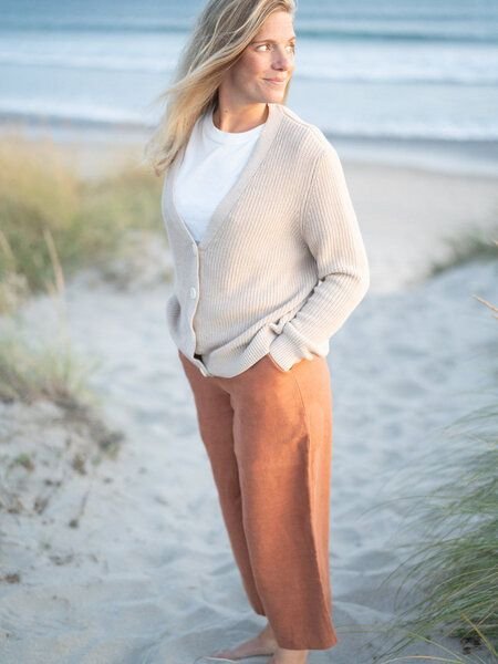 FUXBAU Frauen Leinenhose