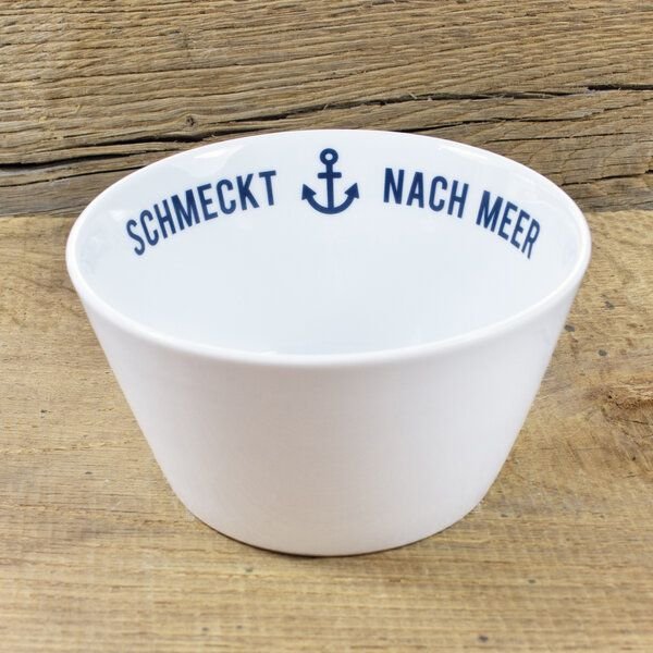 Bow & Hummingbird Porzellanschale Schmeckt nach Meer