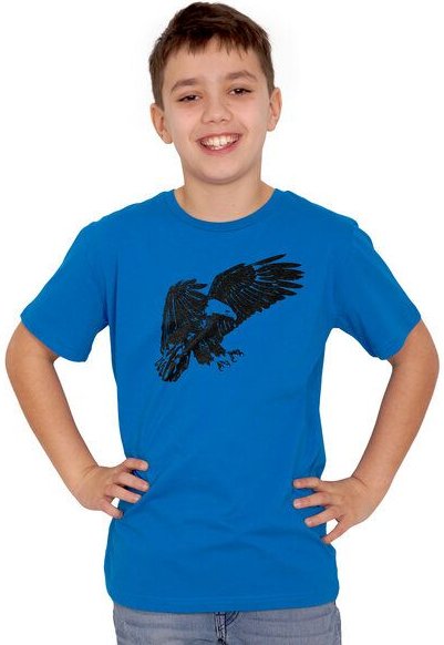 HANDGEDRUCKT "Weißkopfseeadler" Unisex Kinder-T-Shirt