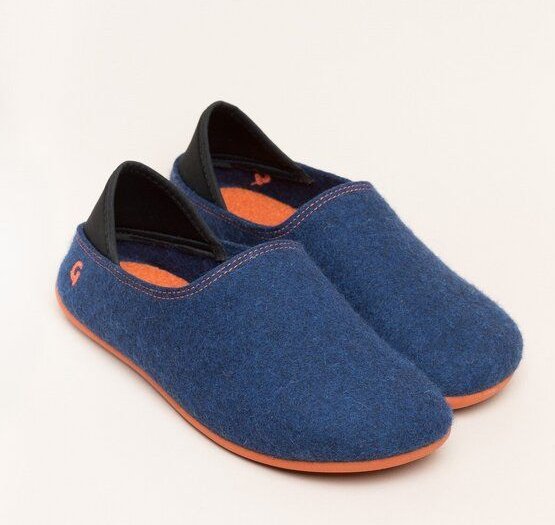 Gottstein Filzhausschuh Wool Slip-On aus 100% Schurwolle - für Damen & Herren - Rutschfeste Gummisohle