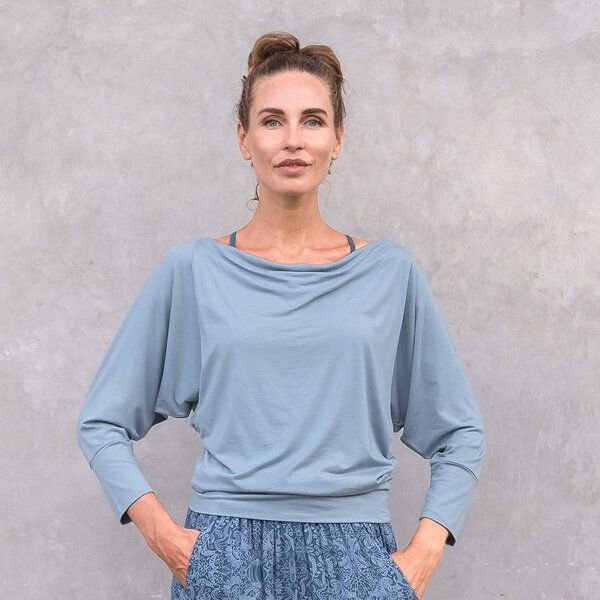 Jaya LONGSLEEVE ANGEL - Damen - Sweater für Yoga und Freizeit aus Viscose-Biobaumwoll-Mix