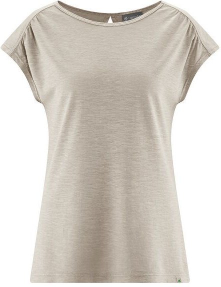 HempAge Damen T-Shirt mit rückseitigem Cut Out Hanf/Biobaumwolle