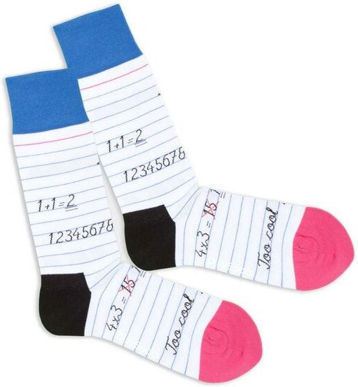 DillySocks Socken Math Class aus Biobaumwoll-Mix