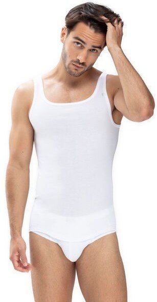 Mey 2er Pack Herren Unterhemd Athletic Shirt Feinripp weiß