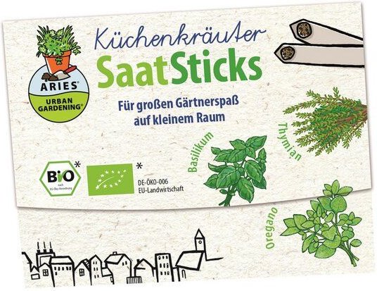 ARIES Saatsticksticks essbare Blüten