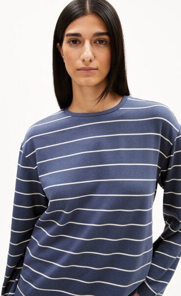 ARMEDANGELS MARYNAA FINE STRIPE - Damen Longsleeve aus Bio-Baumwoll Mix