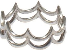 ting goods Big Waves Ring, Messing oder Sterling Silber