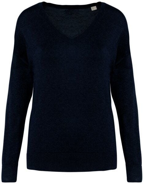 Greenspired Umweltfreundlicher Damenpullover mit V-Ausschnitt aus Lyocell 280g/m²