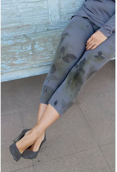 B.e Quality Naturdruck - Kurz Capri Leggings, Bio-Pima Baumwolle