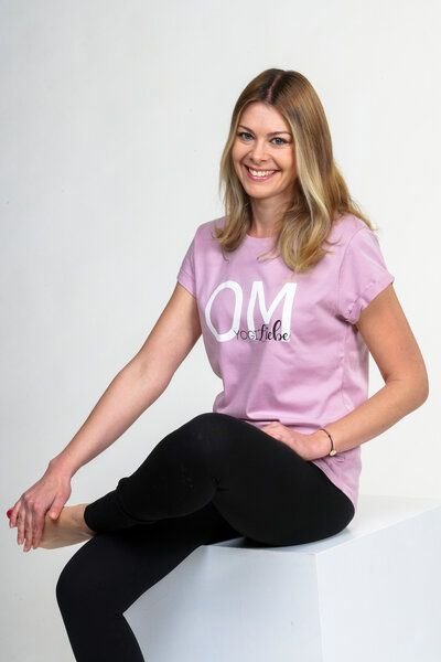 YogiLiebe Yoga OM Shirt kurzarm - Bio-Baumwolle