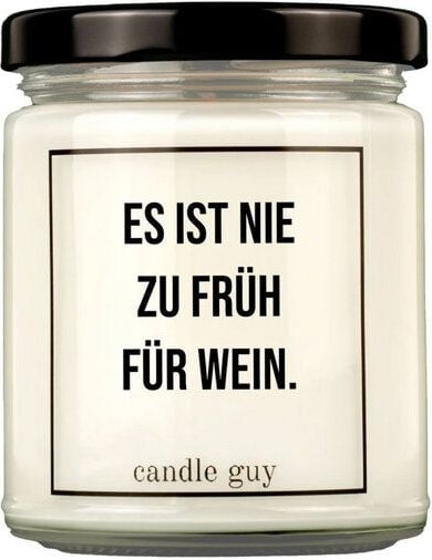 Candle Guy Duftkerze Es ist nie zu früh für Wein. aus Sojawachs