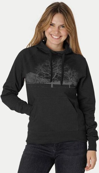 Peaces.bio - handbedruckte Biomode Damen Hoodie Landscape