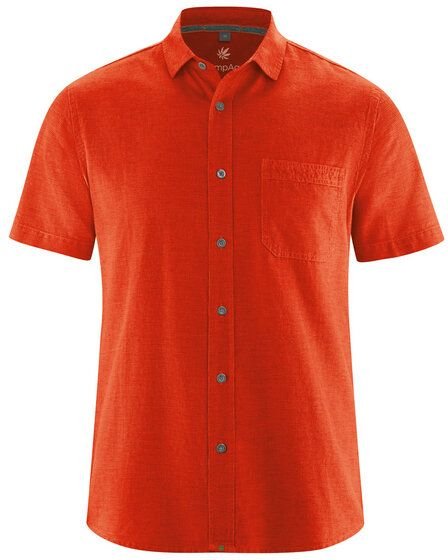HempAge Herren Hemd Kurzhemd Hanf/Biobaumwolle
