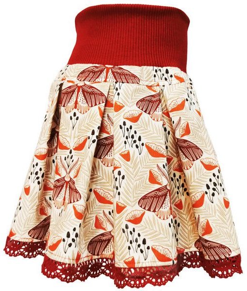 liebewicht Faltenrock Rock bunt gemustert für Mädchen aus Biobaumwolle