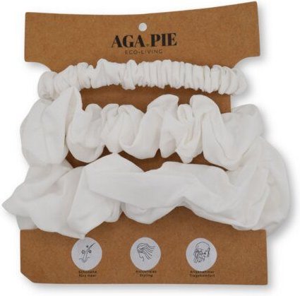AGA.PIE Scrunchie-Set aus 100% Lyocell aus Bambuscellulose