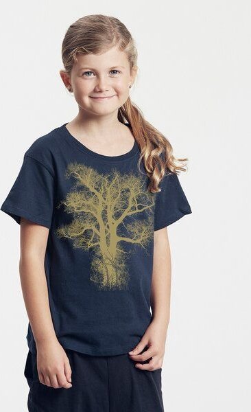 Peaces.bio - handbedruckte Biomode Bio-Kinder T-Shirt Chestnut