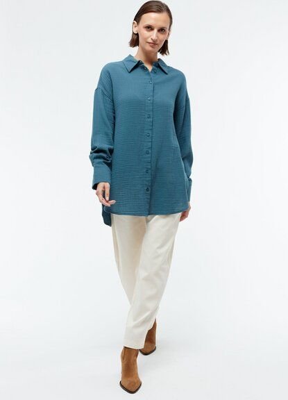 Thumbnail - Givn Berlin Bluse GBCOSIMA oversize aus Bio-Baumwolle