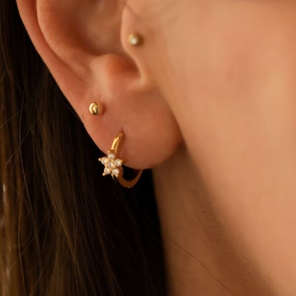 juni Kugel Ohrstecker aus recyceltem 333er Gold