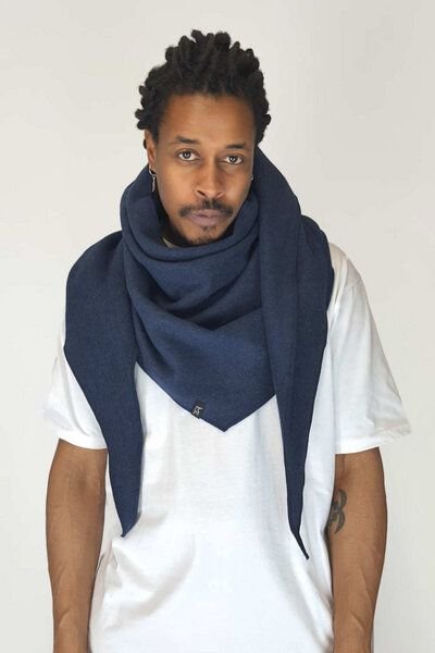 LUMEN organic Maxituch FLEECE blau