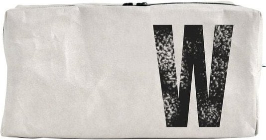 renna deluxe Kulturtasche und Kosmetiktasche mit Monogramm, vegan GRAU