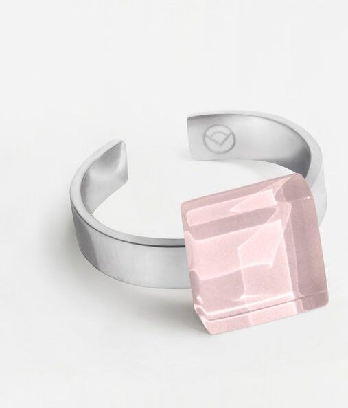 ALEXASCHA Geometrischer Ring aus Glas, mini | PUREFORM