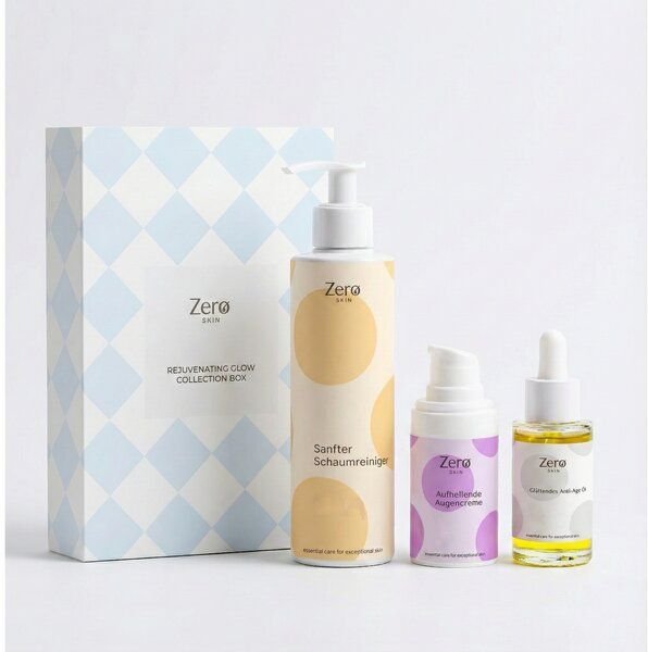 Zero Skin Rejuvenating Glow Collection Box - sanfte Reinigung & pflegender Glow - 235 ml
