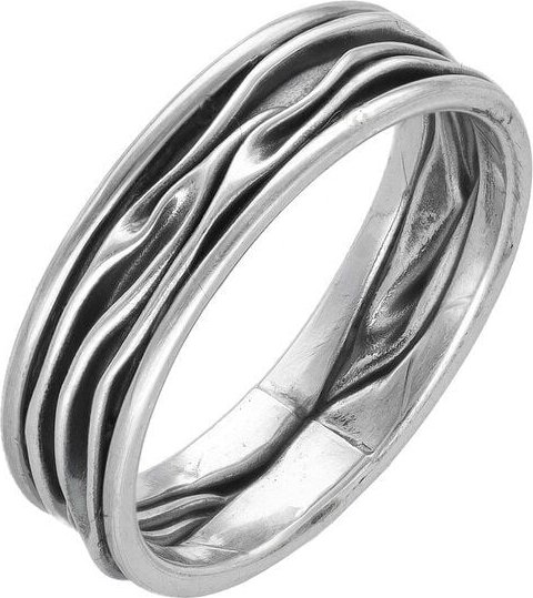 Thumbnail - pakilia Silber Ring schmale Wellen Fair-Trade und handmade
