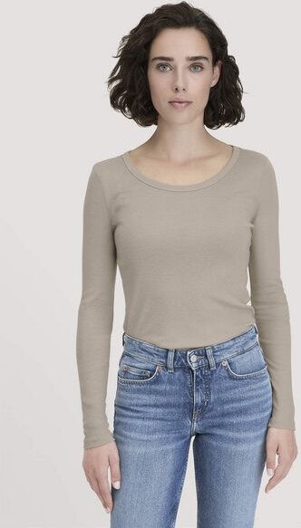 hessnatur Softrib Longsleeve Fitted aus Bio-Baumwolle und TENCEL Modal