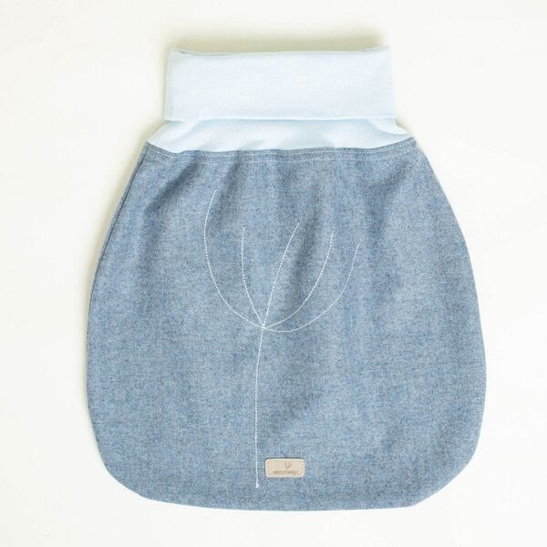 nahtur-design Strampelsack | Pucksack aus 100% Feinloden | Frühling+Sommer