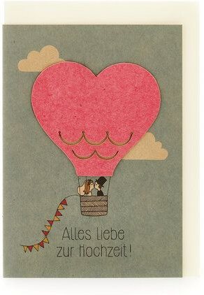 Die Stadtgärtner Hochzeitskarte mit Saatpapier I Schöne Karte zur Hochzeit (DIN A6)