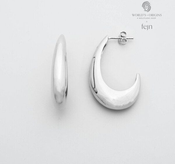 fejn jewelry Creole 'open dome hoop" - offene Huggies