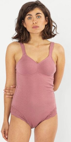 erlich textil Magdalena Body mit Spitze aus Bio-Baumwolle, made in Europe