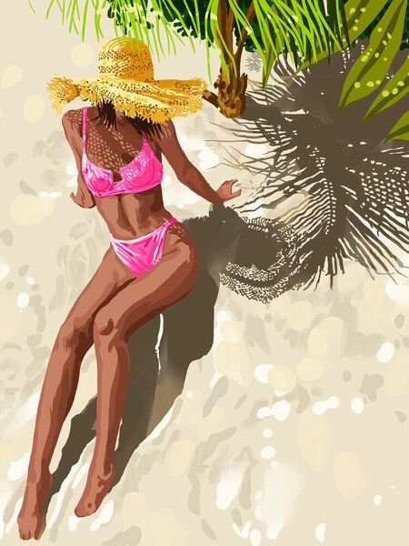 Photocircle Poster / Leinwandbild - Sky above, sand below, peace within