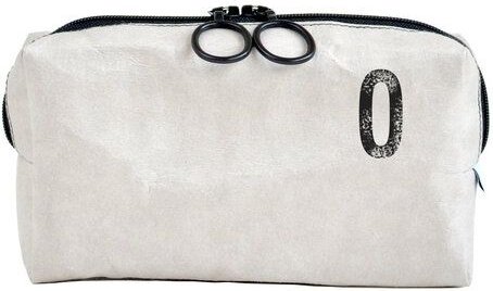 renna deluxe Kulturtasche und Kosmetiktasche mit Monogramm, vegan GRAU