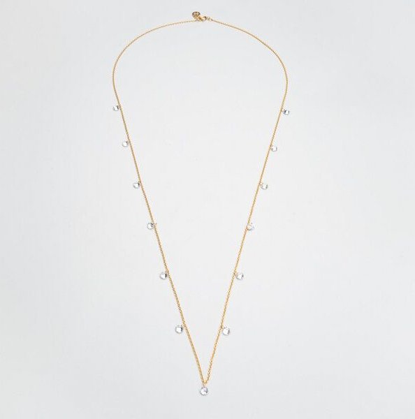 fejn jewelry Kette 'long sparkle' - mit Zirkona