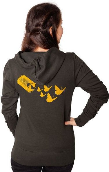HANDGEDRUCKT "Butterfly 01" Frauen-Hoody