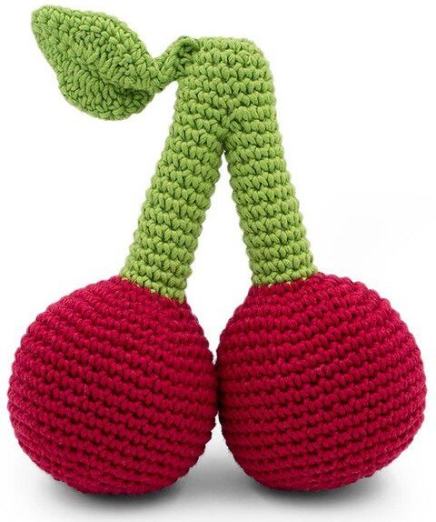 Thumbnail - Myum vegane Baby-Rassel – Kirschen